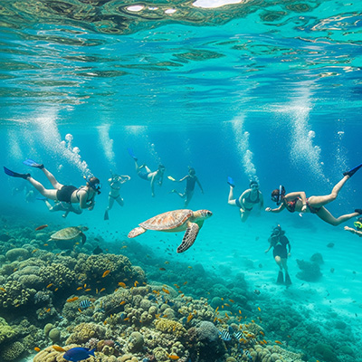 diving and snorkeling in the Gili Islands
